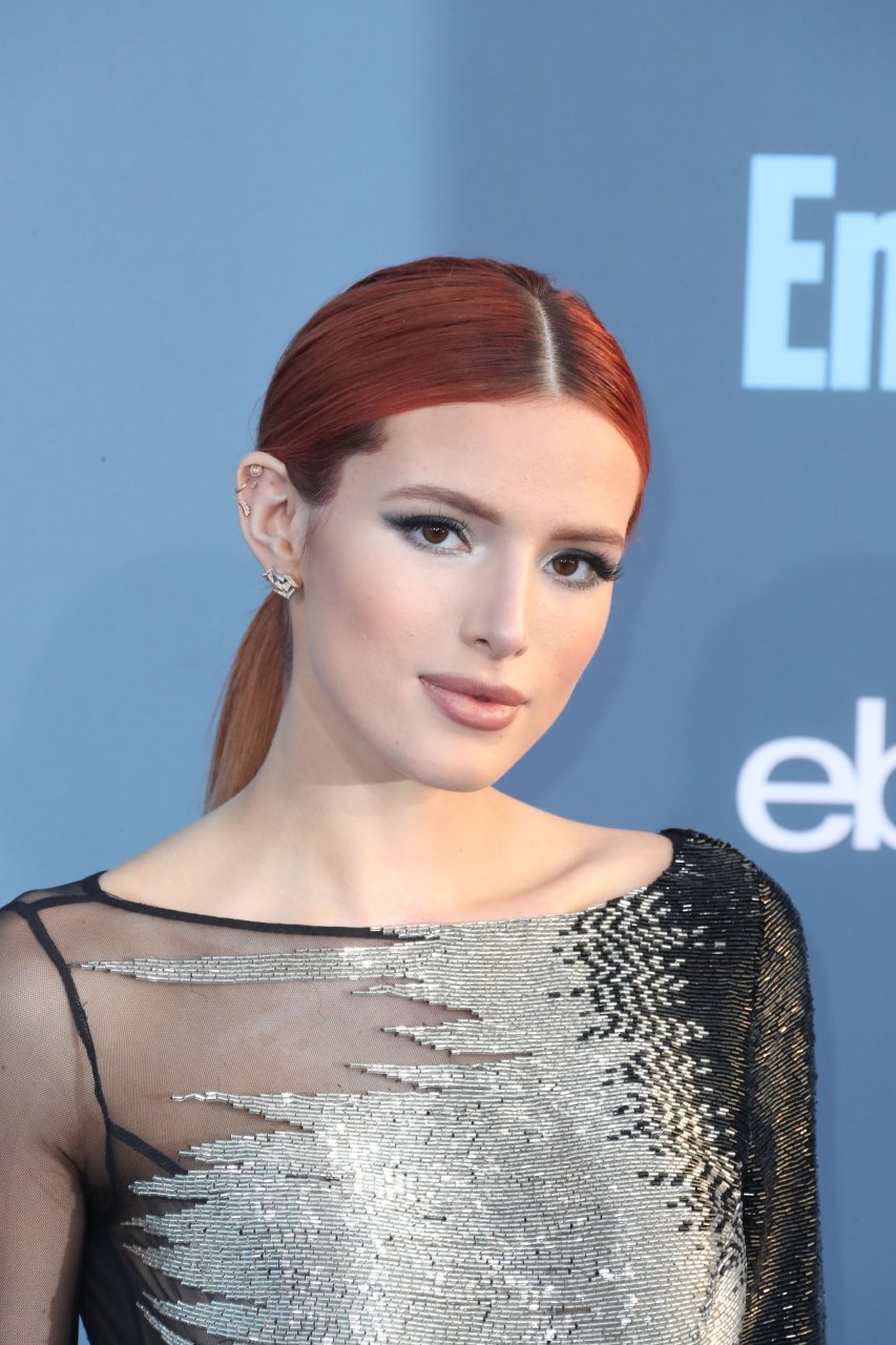 Bella Thorne shows off her armpit hair as she attends I 